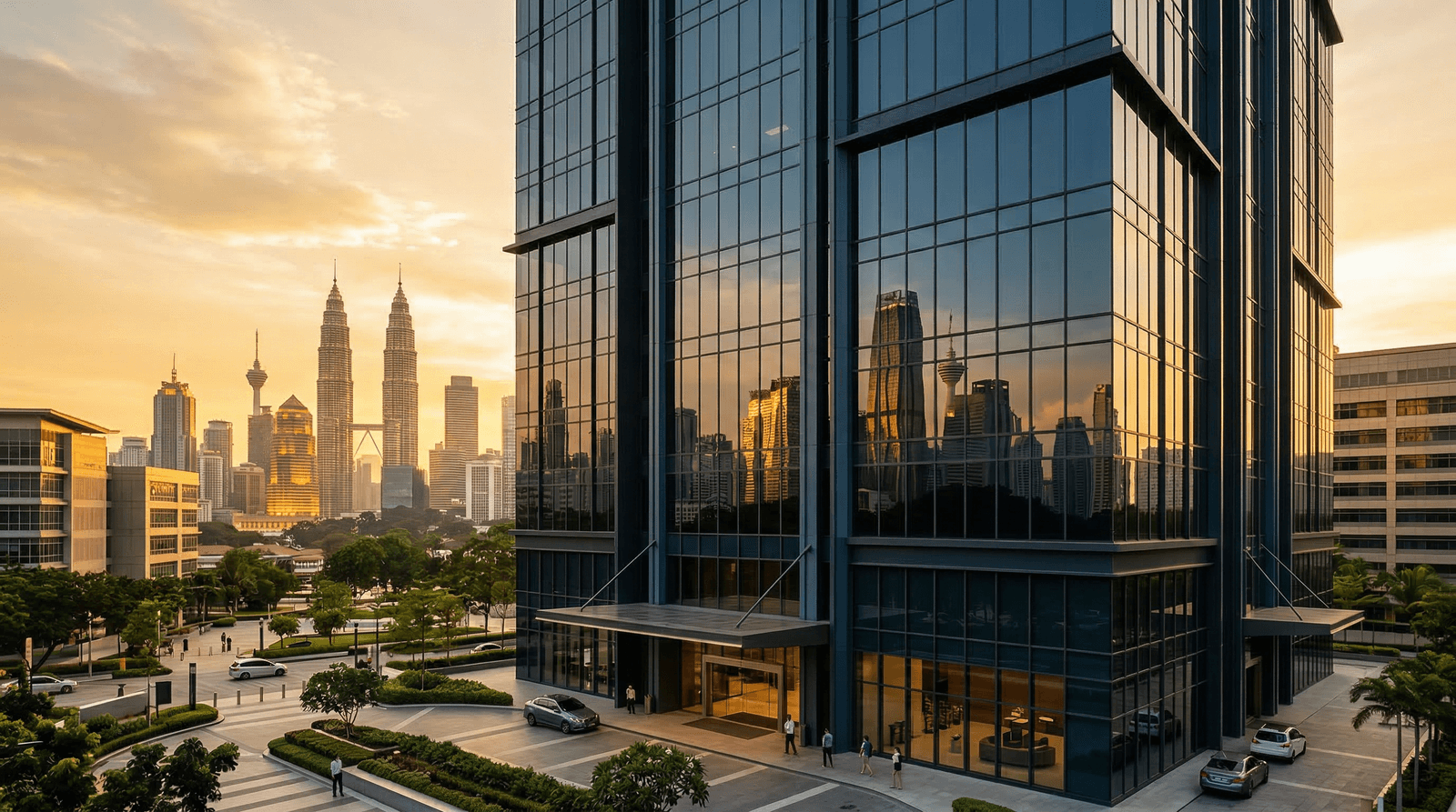 Professional commercial window film installation for office buildings in Kuala Lumpur - Premium reflective and sputtered films for commercial properties